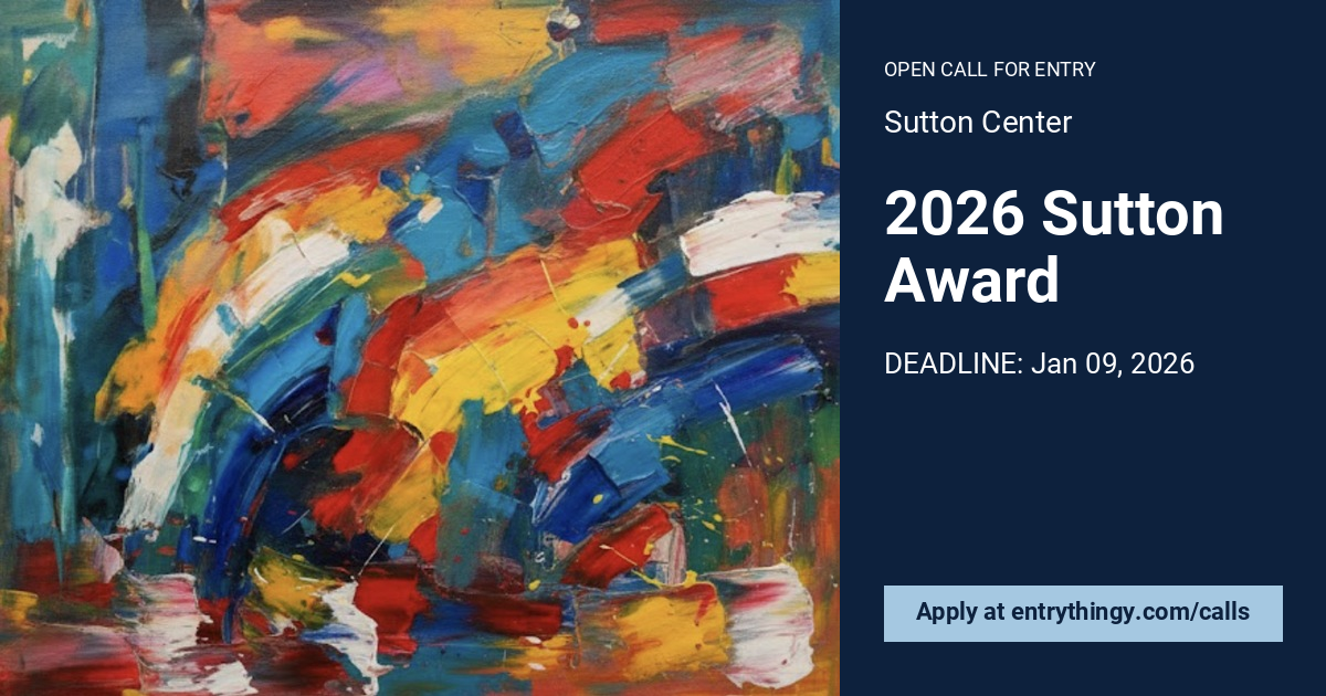 2026 Sutton Award | Sutton Center [CLOSED]
